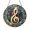 Acrylic 3.5 Inch, variant on Music Note Treble Clef Glass Suncatcher Window Decor, Artistic Hanging Ornament for Home