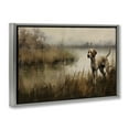 thumbnail image 4 of Stupell Industries Hunting Dog in Nature Landscape Painting Gray Floater Framed Canvas Art Print Wall Art, 31 x 21, 4 of 10