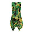 thumbnail image 6 of Garronmavis Jamaican Flag Couple Matching Outfit Husban and Wife Clothing Summer Men's Button Down Shirt Beach Shirts and Womens Sleeveless Dress Flowy Vacation Sundress, 6 of 8