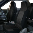 thumbnail image 2 of FH Group Premium Fabric Universal Seat Covers Fit For Car Truck SUV Van Black - Front Seats, 2 of 3