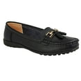 thumbnail image 2 of Boulevard Womens Action Leather Tassle Loafers, 2 of 4