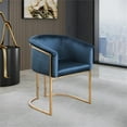 thumbnail image 2 of Meridian Furniture Tierra Navy Velvet Dining Chair, 2 of 8