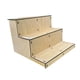 thumbnail image 4 of Expositor de alimentos de madera de 3 niveles, multifuncional, para decoración de fiestas y estilo rústico., 4 of 9
