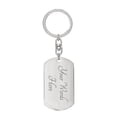 thumbnail image 2 of Ten Commandments French Dix Commandements Bible Keychain Stainless Steel or 18k Gold Dog Tag, 2 of 8