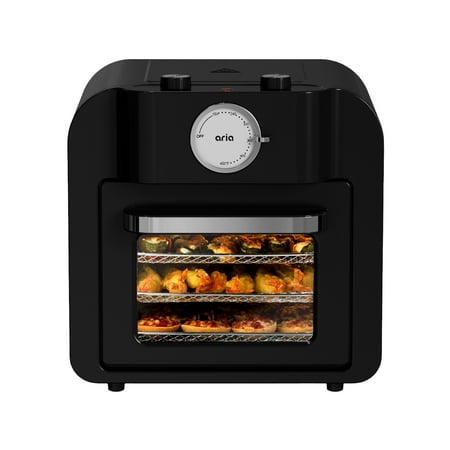 

Aria 16QT Retro Air Fryer Toaster Oven Onyx