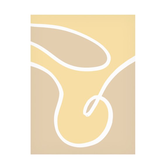 Trademark Fine Art Pictufy Studio Shape 14 Yellow Canvas Wall Art