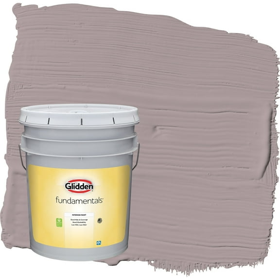 Glidden Fundamentals Coffee Custard / Purple Eggshell Interior Paint, 5 Gallon