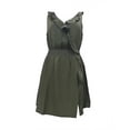 thumbnail image 1 of Ropa Playa Ocean Pacific para Mujer Vestido Olanes Cruzados Sin Manga Smock Cintura Verde Talla G, 1 of 4