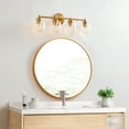 thumbnail image 6 of KAWOTI 4-Light Bathroom Light Fixtures, Antique Brass Vanity Wall Lamps over Mirror Bedroom Living Room Hallway, 6 of 8