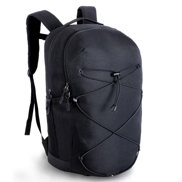 Mochila KEOFID casual para hombre y mujer, senderismo y viajes, color negro