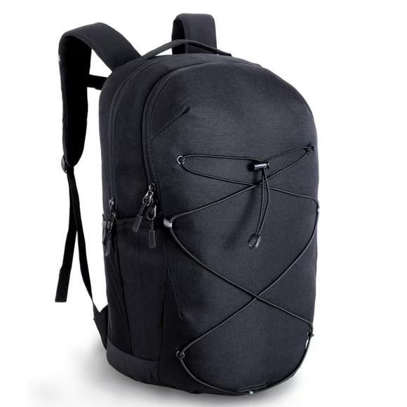 Mochila KEOFID casual para hombre y mujer, senderismo y viajes, color negro