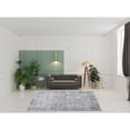 thumbnail image 2 of 8' X 10' Gray Floral Power Loom Distressed Area Rug, 2 of 5