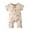 Orange, variant on Fesfesfes Toddler Neutral Baby Bodysuit Girls Boys Short Sleeve Letter Print Jumpsuit Romper