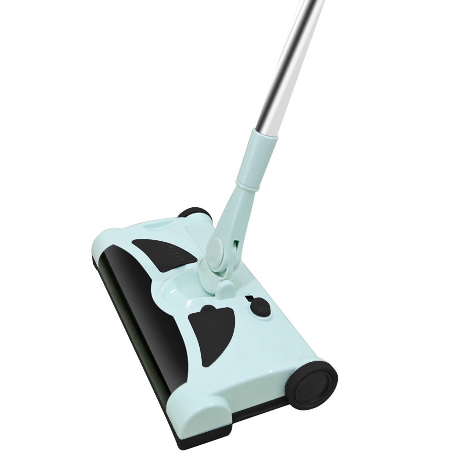 MERILER Rechargeable Vacuum Cleaner and Mop - Electric Floor Sweeper, Hand Push Silent Carpet Sweeper with Large Dustbin and Washable Microfiber Pad for Home Cleaning