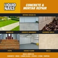 thumbnail image 6 of Liquid Nails Tough Repair 10.3 oz Gray Interior and Exterior Concrete and Mortar Repair Adhesive, 6 of 7