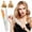 White, variant on HYLLai Mini Curling Iron for Hair, Wireless Portable Travel Hair Styler with Ceramic Heating Technology, Dual Voltage for Dorm & Home Use, Creates Straight & Curly Styles (Green)