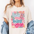 thumbnail image 2 of Praying Mama Raising Warriors T-Shirt – Colorful Floral Christian Mom Graphic Tee, Faith Family Gift, Inspirational Mother's Day Shirt, 2 of 7