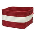 thumbnail image 4 of Colonial Mills 14" Navy Blue Coastal Square Braided Storage Basket, 4 of 5