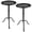 Black, variant on 1 Pcs Metal Martini Table Bronze Small Round Drink Table12.5 x 12.5 x 27.75 Inches Pedestal Iron Side Tables for Small Spaces Bedroom Living Room