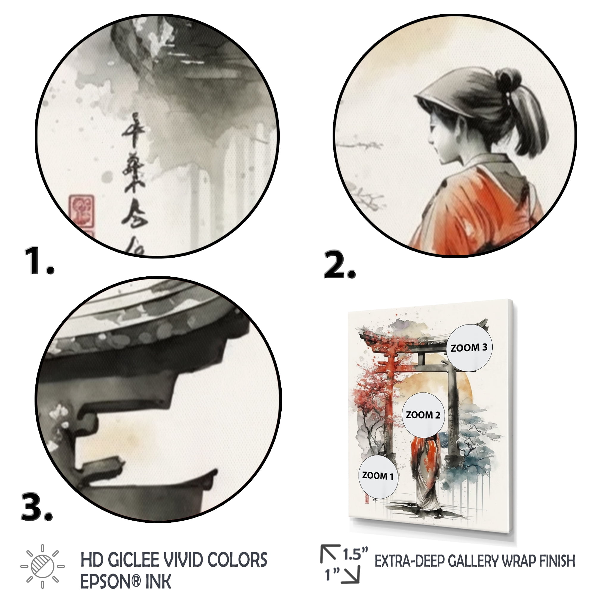 Designart Asian Female I Canvas Wall Art