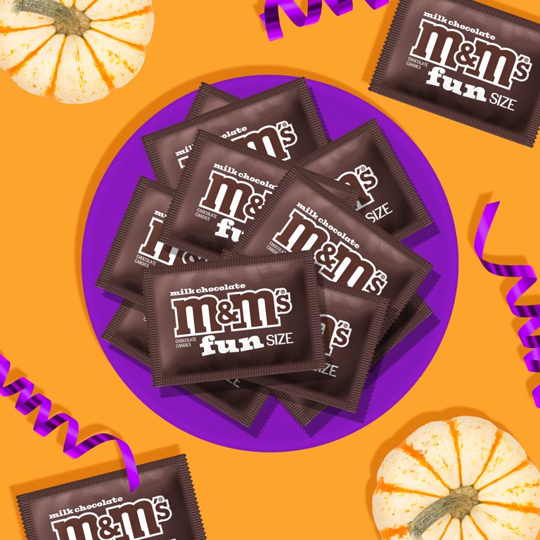 ◆M&M◆ M&M's Fun Size Chocolate Halloween Candy Variety Pack, 90 ct