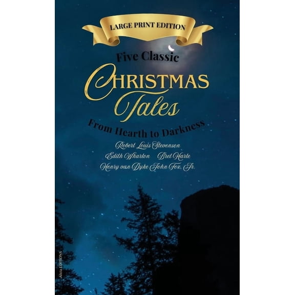 Five Classic Christmas Tales: Large Print Edition, (Hardcover)