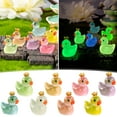 thumbnail image 2 of Lilixerw Luminous Mini Resin Duck,Little Small Crown Ducks Glow in The Dark,for Garden Landscape Aquarium Dollhouse Birthday Party Room Crafts Decor, 2 of 6