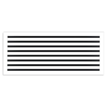 BUILDMART - 36x16 Modern AC Vent Cover - Decorative White Aluminum Air Vent - Standard Linear Slot Diffuser - Heating and Cooling Register Grille for Ceiling, Walls & Floors - Texas Buildmart