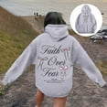 thumbnail image 2 of XIAOCHA Mens Bow Letter Print Hoodie Oversized Long Sleeve Hooded Pullover Hoodie Soft Feminine Casual Hoodies, 2 of 7