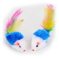 thumbnail image 4 of 2PCS Cat Mouse Toy Interactive Plush Feather Cat Toy Cat Chew Toy Cat Sound Toy, 4 of 10