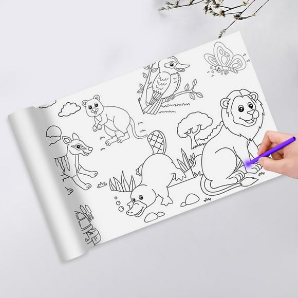 Rollo de papel para colorear perfecl Pintura acrílica póster para colorear animal