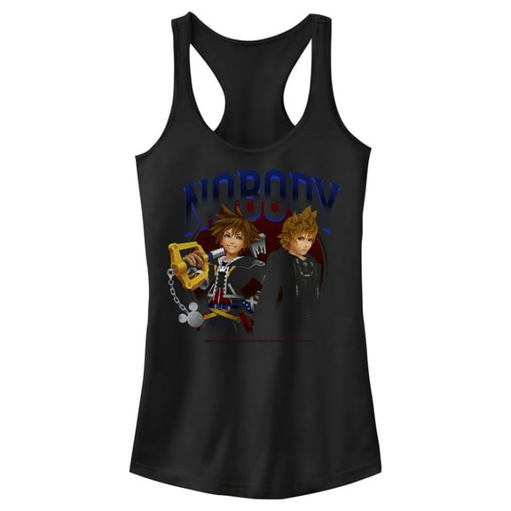 Junior's Kingdom Hearts 2 Keyblade Masters Racerback Tank Top Black Small