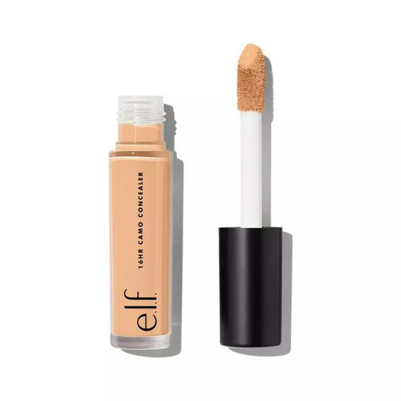 Corrector de camuflaje elf 16HR, cobertura completa y altamente pigmentado, acabado mate, beige medio, 0,203 onzas líquidas (6 ml) e.l.f. NA