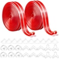 thumbnail image 1 of 28PCS Protectores de Esquinas de Muebles, Esquineros Protectores Bordes, Tira Protectora Borde 2m*2 + 26 Esquinas, Protector de Mesa Transparente PVC Cortable para Chimenea, Escalera, 1 of 4