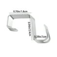 thumbnail image 3 of GFHFHITJ 50pcs Wreath Hanger Door Metal Door Hook Decoration Hooks Wreath Small Pendant Hooks, 3 of 9