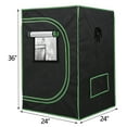 thumbnail image 3 of ZENY 24" x 24" x 36" Aluminum Plant Growing Tent, 3 of 8