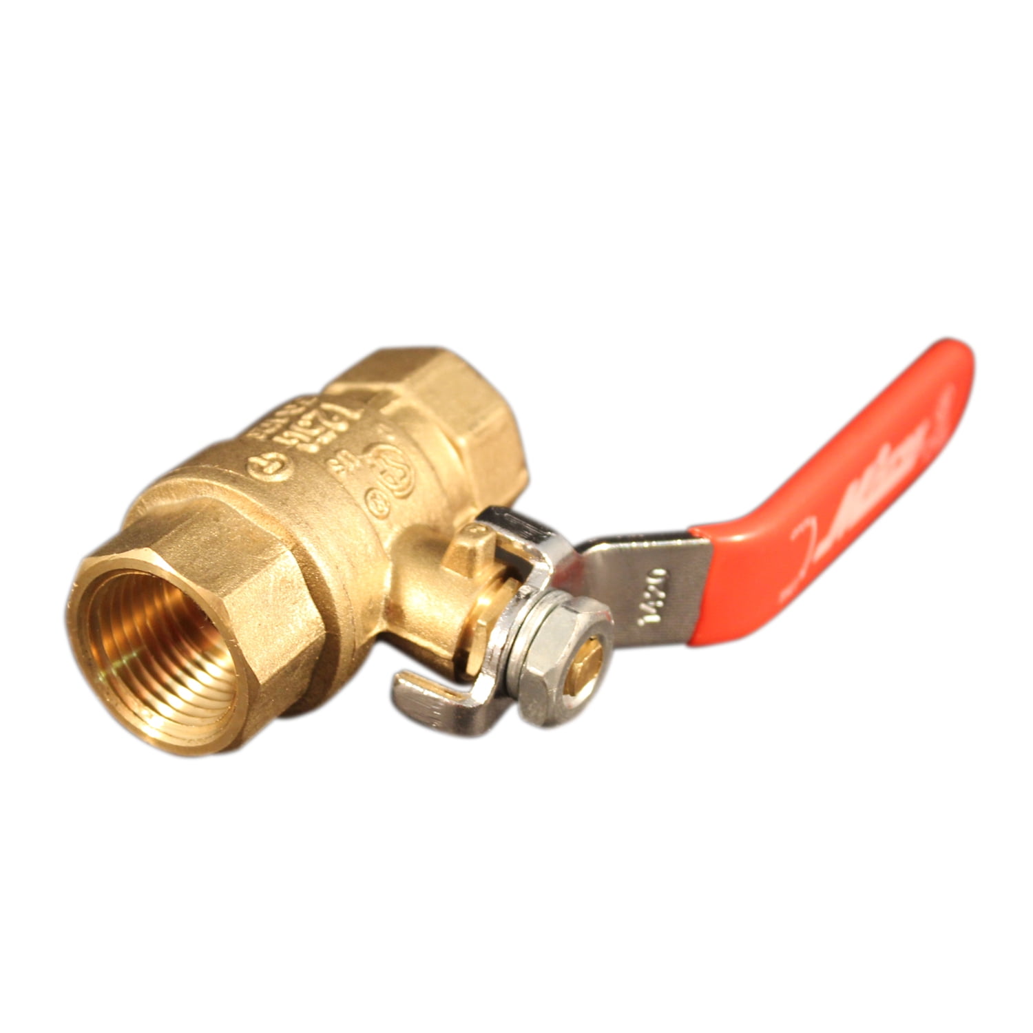 Milton® 1/2-Inch FNPT Brass Ball Valve | 400 PSI Full-Port Air Shut-Off Ball Valve for Compressor Tank & Shop Air System