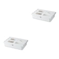 thumbnail image 1 of Moyic Organizador de cajones Solución de almacenamiento elegante y organizada Amplia gama de usos Cajón de almacenamiento oculto blanco 33*23.5*8.5 cm 2Conjunto, 1 of 6