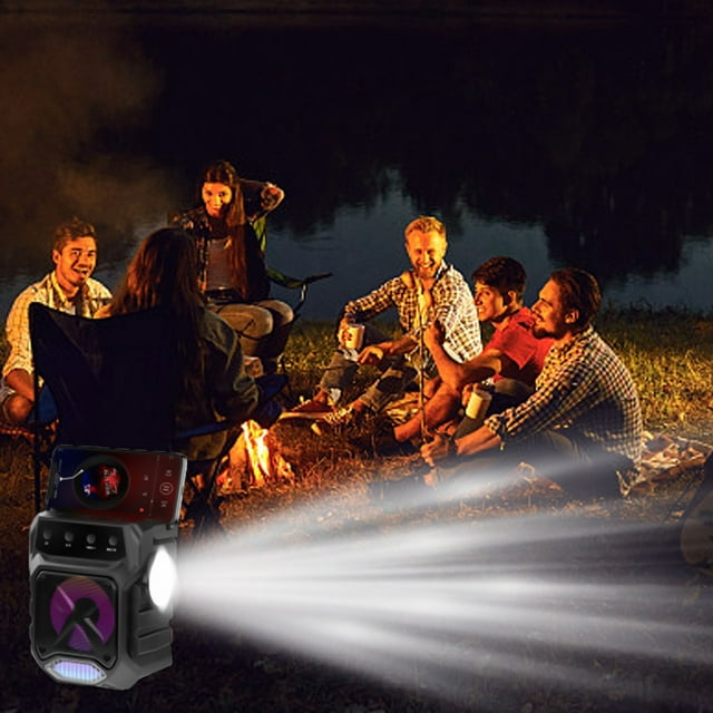 Y económico altavoz inalámbrico Bluetooth Audio portátil KTV al aire libre con linterna y energía solar
