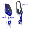 thumbnail image 2 of TopOne 1 Pair Motorcycle Rearview Side Mirror Reversing Auxiliary Mirror Adjustable Reflector Modified Parts, 2 of 6