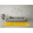 thumbnail image 3 of Ahgly Company Machine Washable Indoor Rectangle Persian Yellow Traditional Area Rugs, 3' x 5', 3 of 4