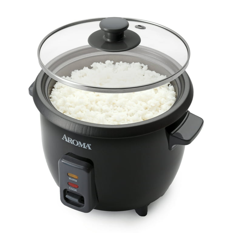 Aroma® 6 Cup Non-Stick Rice & Grain Cooker, White - Walmart.com