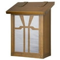 thumbnail image 1 of Americas Finest Lighting AF-3011-WB-WW Gamble Verical Mailbox, Wispy White - Warm Brass, 1 of 1