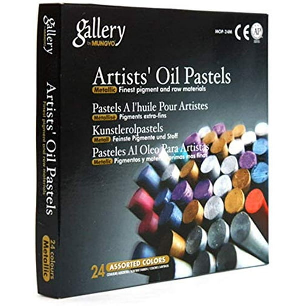 Pasteles al óleo Los 24 colores metalizados de los artistas de MUNGYO Gallery
