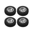 thumbnail image 4 of Metal Wheel Rim Rubber Tire,4pcs 7mm Metal Wheel Wheel Rim Rubber Tire Wheel Rim Rubber Tirefor AXIALSC Top-Notch Performance, 4 of 14