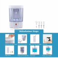 thumbnail image 3 of PinesC Wall Mounted Automatic Soap Dispenser, 700ml Touchless Hand Sanitizer Dispenser, White, 3 of 5