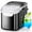 BLACK BULLET ICE, variant on Countertop Crescent Ice Maker, 26Lbs/Day, 16 Ice/15Mins, Self-Cleaning, LED Display, 60.87oz Tank, Black