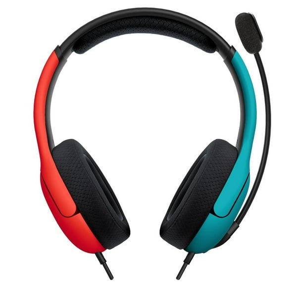 PDP AIRLITE Wired Headset: Blue & Red - Nintendo Switch