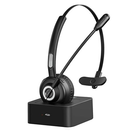 Wireless Headset, Professional Audio Anywhere, AI-Powered ENC Noise Cancellation Bluetooth Headset with Microphone for Seamless Connectivity, Versatile Connectivity & Broad