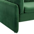 thumbnail image 3 of Modway Indicate Performance Velvet Sofa in Emerald, 3 of 9